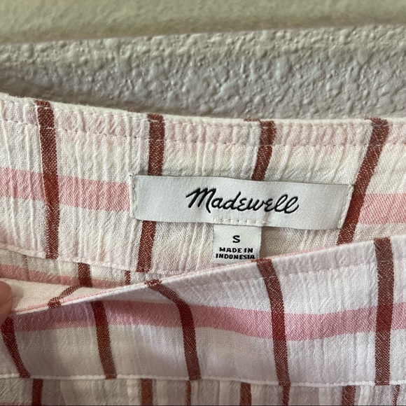 Madewell Squareneck Pintuck Butterfly Top - Small - Picture 2 of 3